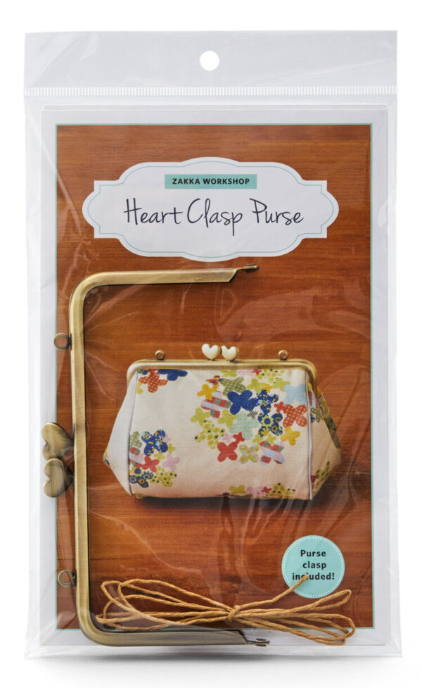 Zakka Workshop Heart Clasp Purse + Hardware Kit