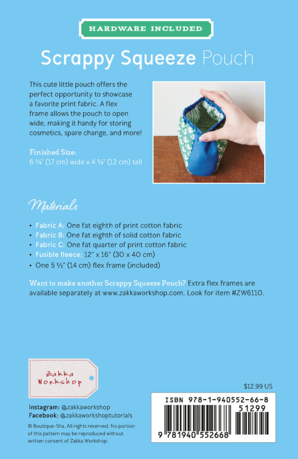 Zakka Workshop Scrappy Squeeze Pouch + Kit - Image 2