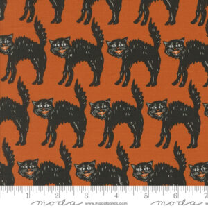 Moda - Stacy Iest Hsu Home Sweet Haunt Little Black Cat Rust