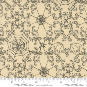 Moda - Stacy Iest Hsu Home Sweet Haunt Iron Rod Spider Webs Bone