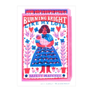 The Printed Peanut Burning Bright Like My Love Riso Print