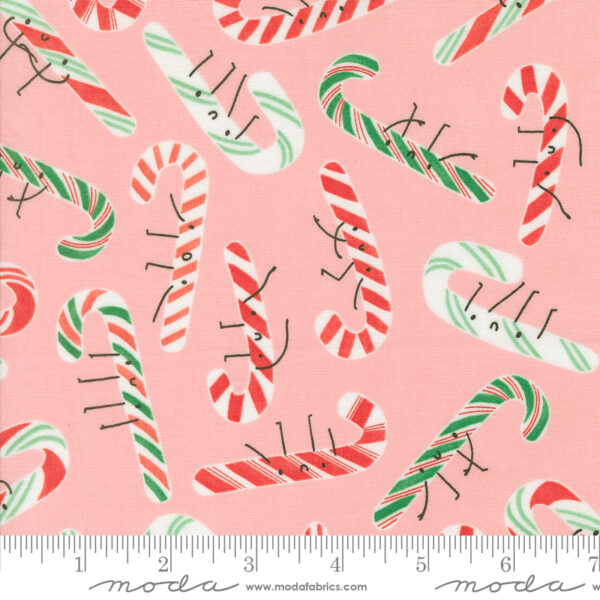 Moda Fabrics Lizzy House Tiny Christmas Candy Cane Cotton Candy