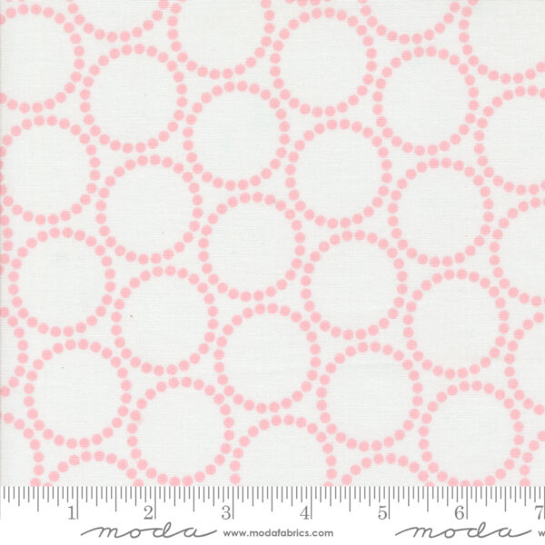 Moda Fabrics Lizzy House Tiny Christmas Mini Pearl Bracelets Snow Cotton Candy