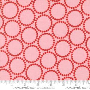 Moda Fabrics Lizzy House Tiny Christmas Mini Pearl Bracelets Cotton Candy
