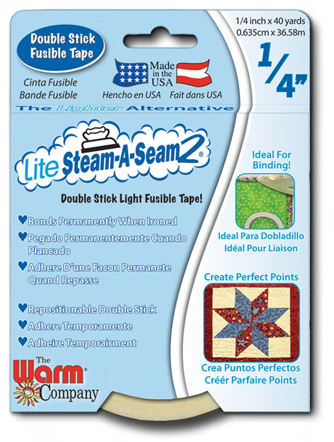 The Warm Company Steam A Seam 2 Lite 1/4in x 40yds