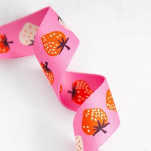 Ruby Star Society + Stitch Supply Co Strawberry Daisy Webbing 1-1/2"
