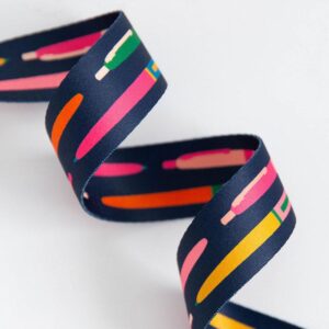 Ruby Star Society + Stitch Supply Co Ballpoint Pen Navy Webbing 1-1/2"