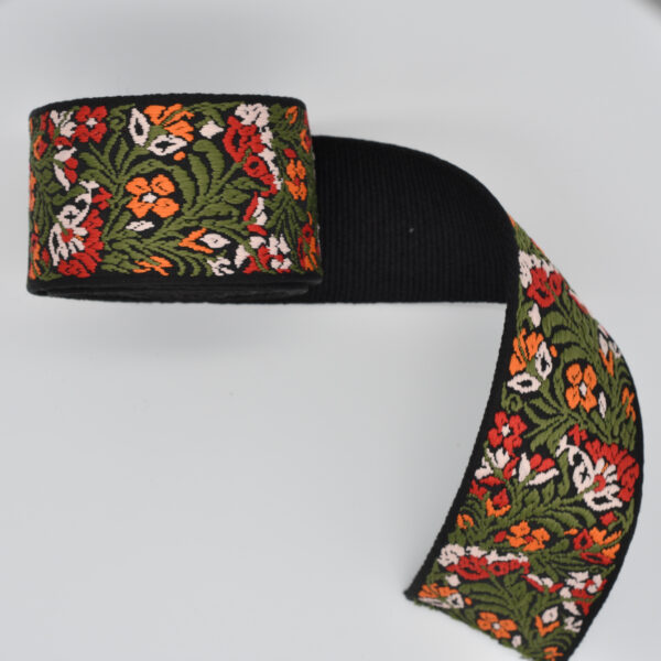 Botanical Orange Webbing 2"