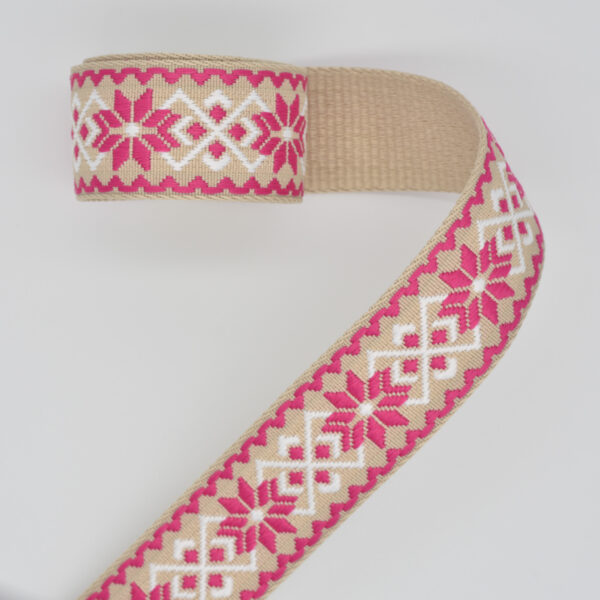 Morning Star Bright Pink Webbing 1-1/2"