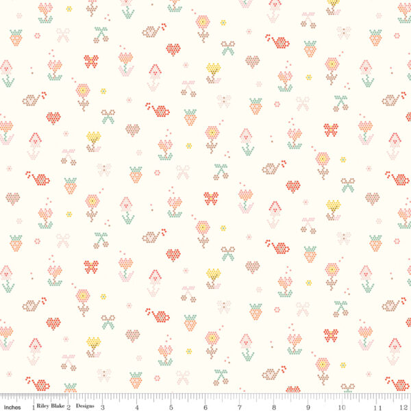 Riley Blake Designs Minki Kim Sunsetridge Mosaic Cream
