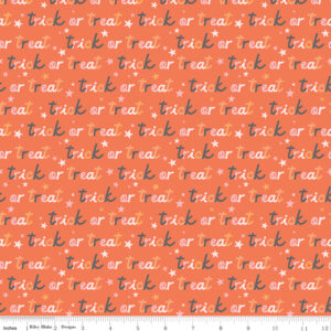 Riley Blake Designs My Minds Eye Hey Pumpkin Trick or Treat Orange