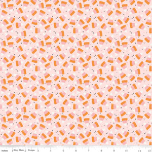 Riley Blake Designs My Minds Eye Hey Pumpkin Candy Corn Blush