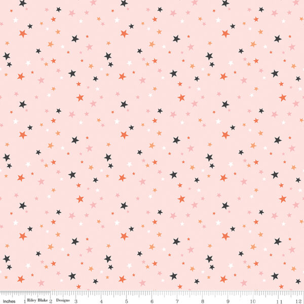 Riley Blake Designs My Minds Eye Hey Pumpkin Stars Blush