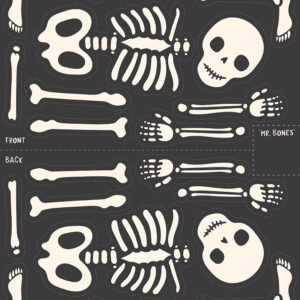Riley Blake Designs My Minds Eye Hey Pumpkin Mr Bones Jr Panel