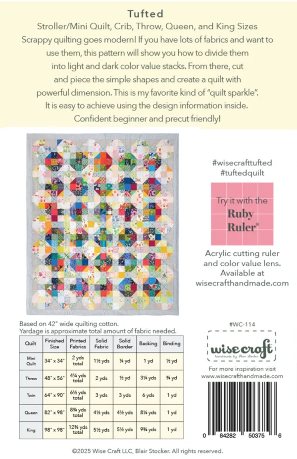 Wise Craft LLC Tufted Quilt Pattern - Image 2