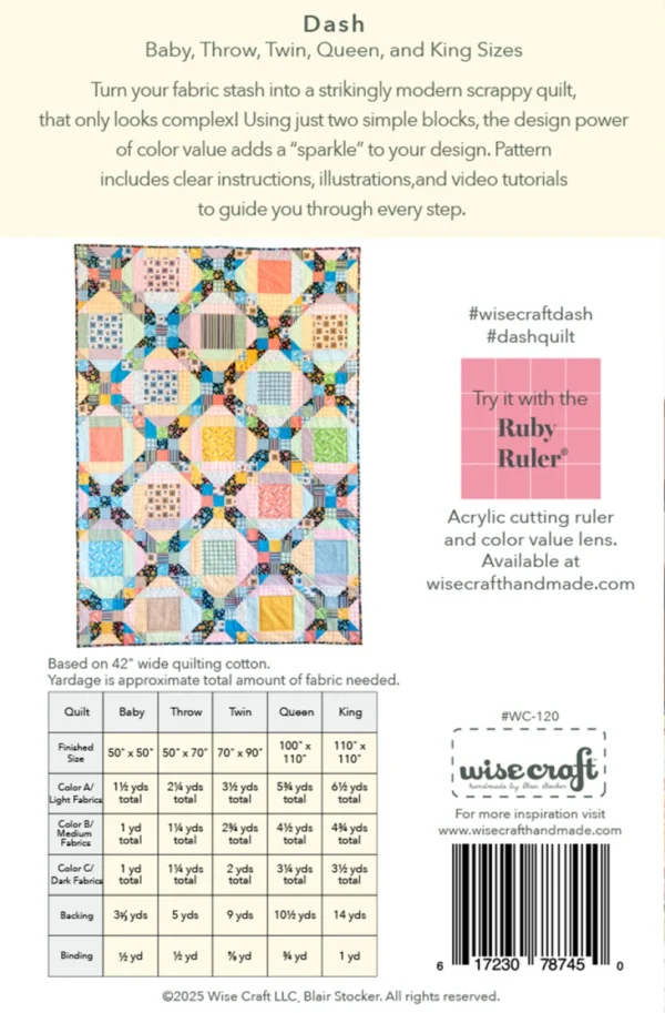 Wise Craft LLC Dash Quilt Cover Kit - Image 3