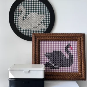 Wise Craft LLC Lily Swan Chicken Scratch Embroidery Pattern