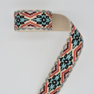 Boho Turquoise Webbing 1-1/2"