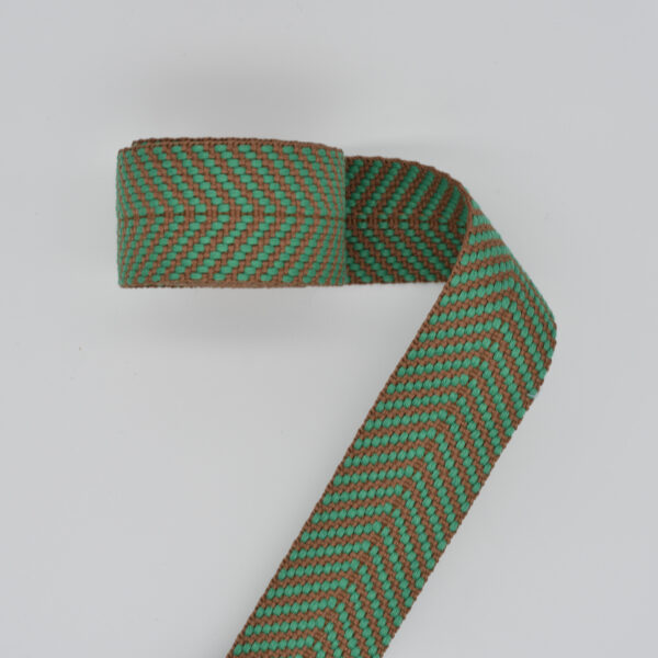Chevron Kale Earth Webbing 1-1/2"