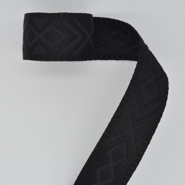 Embossed Black Webbing 1-1/2"