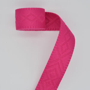 Embossed Bright Pink Webbing 1-1/2"