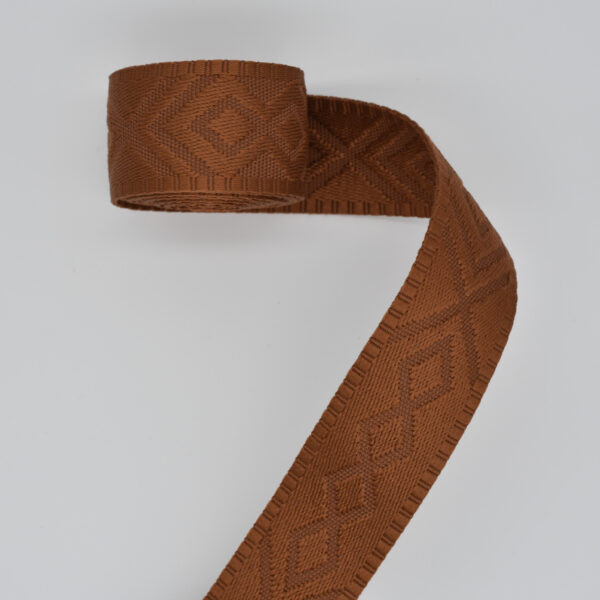Embossed Roasted Pecan Webbing 1-1/2"