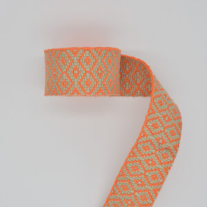 Mosaic Kumquat Webbing 1-1/2"
