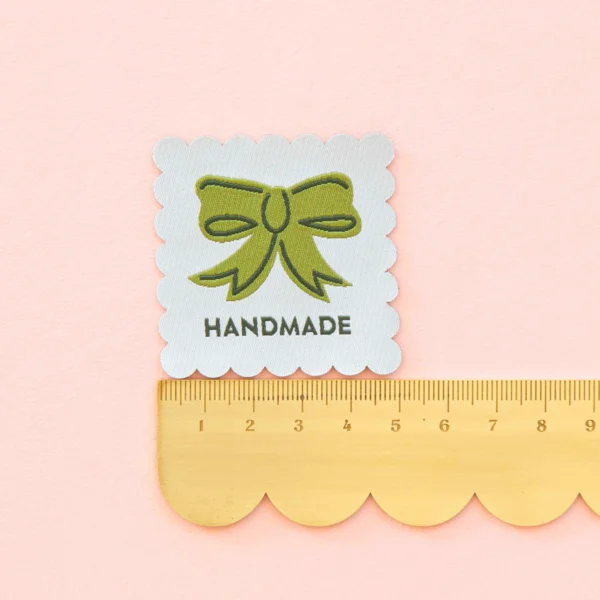 Sarah Hearts Bows Large Woven Labels - Image 3