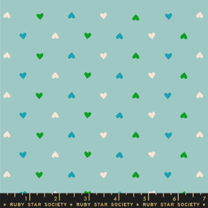 Ruby Star Society Melody Miller Best Day Ever Hearts Turquoise