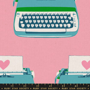 Ruby Star Society Melody Miller Best Day Ever Typewriters Canvas Posy