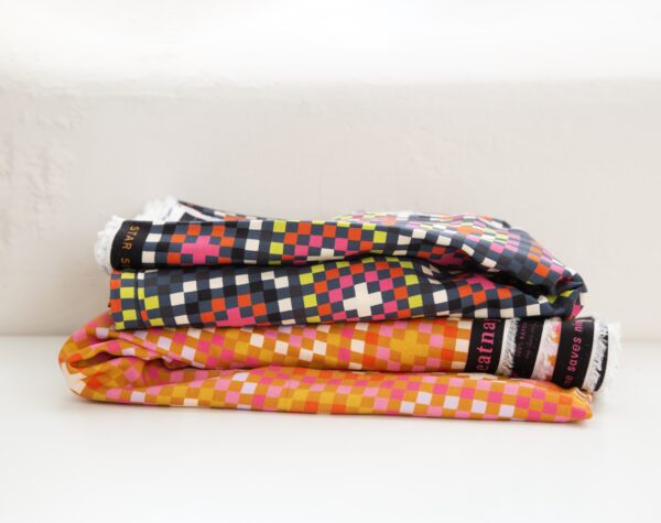 Ruby Star Society Alexia Marcelle Abegg Catnap Granny Square Rayon Caramel - Image 3