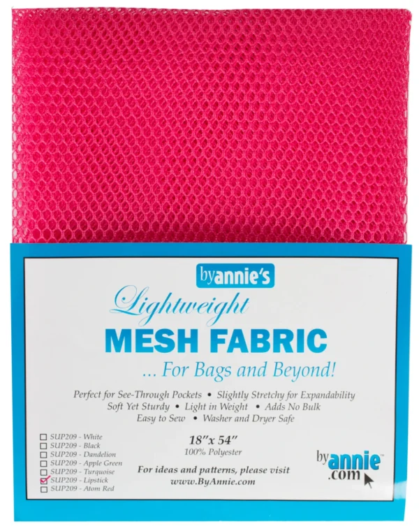 By Annie Lightweight Mesh Lite Weight Lipstick 18in x 54in