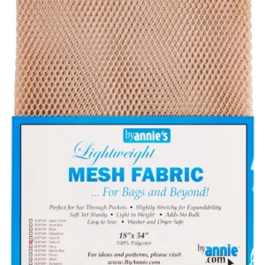 By Annie Lightweight Mesh Fabric Natural 18x54in