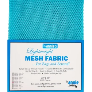By Annie Lightweight Mesh Fabric Parrot Blue 18x54in
