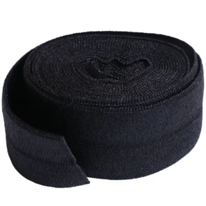 By Annie Fold-over Elastic 3/4in x yard Black