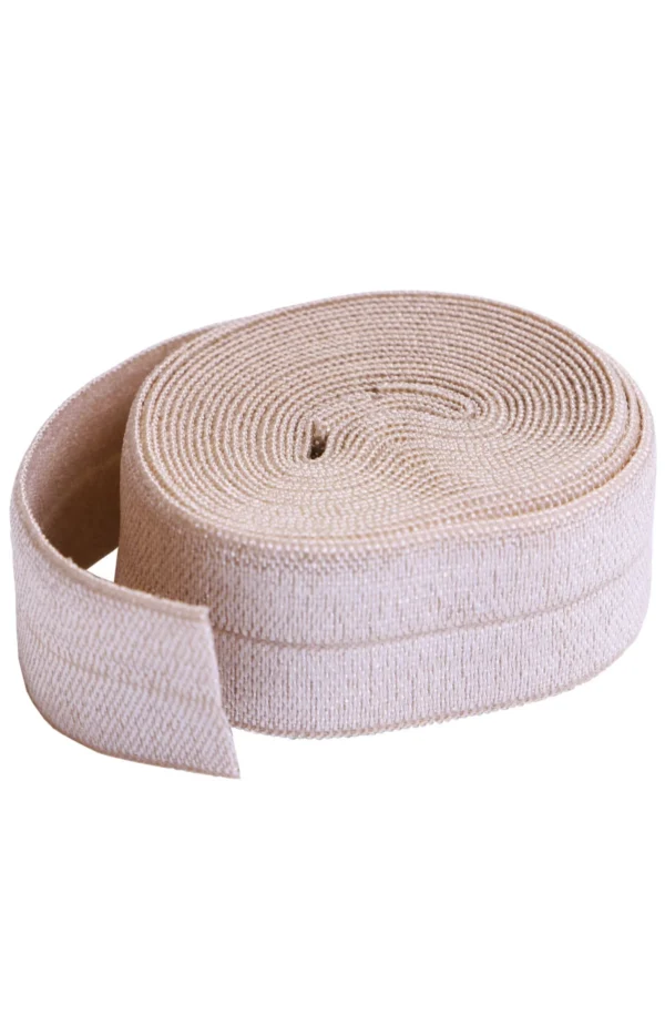 By Annie Fold-over Elastic 3/4in x yard Natural