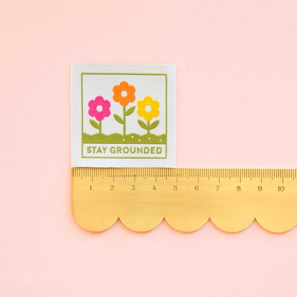 Sarah Hearts Stay Grounded Large Woven Labels - Image 2