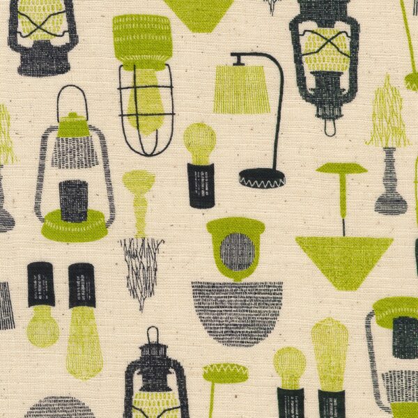 Robert Kaufman Fabrics Sevenberry Cotton Slub Lamps Asparagus