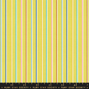 Ruby Star Society Alexia Marcelle Abegg Warp & Weft Ooh Lucky Lucky Sketch Stripe Citron Twist Weave