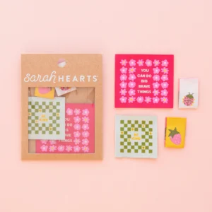 Sarah Hearts Joyful June Woven Labels
