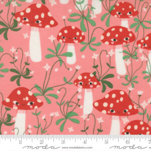 Moda Fabrics Lizzy House Funny Valentine Merry Mushrooms Ballerina