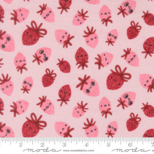 Moda Fabrics Lizzy House Funny Valentine Berry Toss Blush