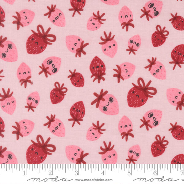 Moda Fabrics Lizzy House Funny Valentine Berry Toss Blush