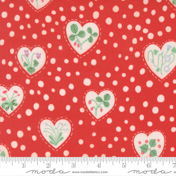 Moda Fabrics Lizzy House Funny Valentine Heartful Blooms Love