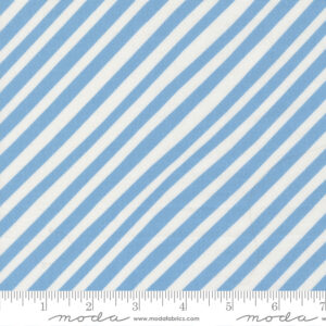 Moda Fabrics Lizzy House Funny Valentine Sweet Stripes Sky