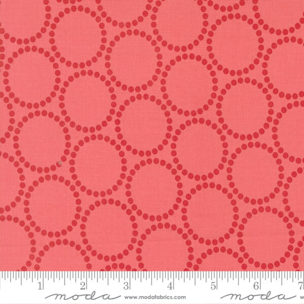 Moda Fabrics Lizzy House Funny Valentine Pearl Bracelets Coral