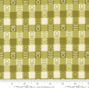 Moda Gingiber Night Owl Flower Plaid Leaf