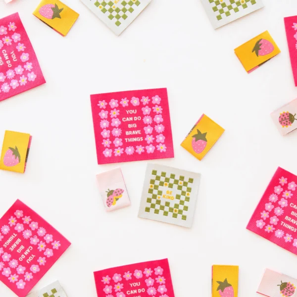 Sarah Hearts Joyful June Woven Labels - Image 2