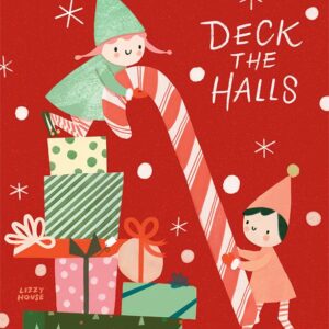 Moda Fabrics Lizzy House Tiny Christmas Deck the Halls Card