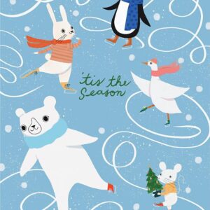 Moda Fabrics Lizzy House Tiny Christmas 'Tis the Season Card